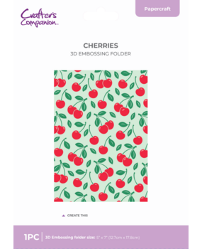 Crafter's Companion Cherries 3D Embossing Folder (NG-BB-3D-EF5-CHER) Crafter's Companion Cherries 3D Embossing Folder (NG-BB-3D-EF5-CHER)