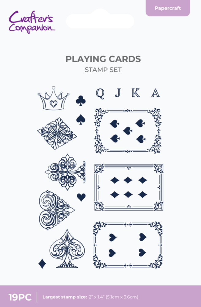Crafter's Companion Playing Cards Clear Stamps (CC-TOW-STP-PCAR) Crafter's Companion Playing Cards Clear Stamps (CC-TOW-STP-PCAR)
