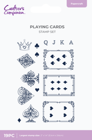 Crafter's Companion Playing Cards Clear Stamps (CC-TOW-STP-PCAR) Crafter's Companion Playing Cards Clear Stamps (CC-TOW-STP-PCAR)