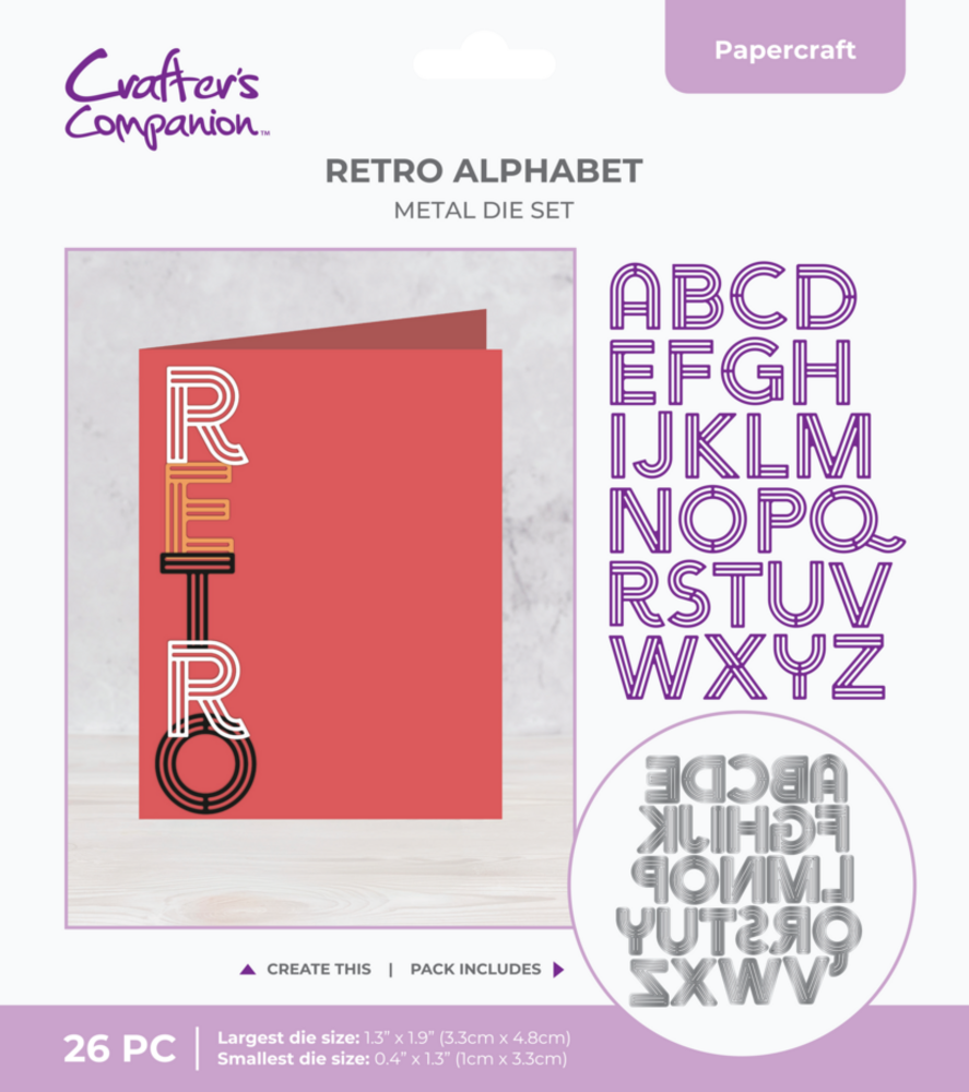 Crafter's Companion Retro Alphabet Dies (CC-MD-RETRO-ALP) Crafter's Companion Retro Alphabet Dies (CC-MD-RETRO-ALP)