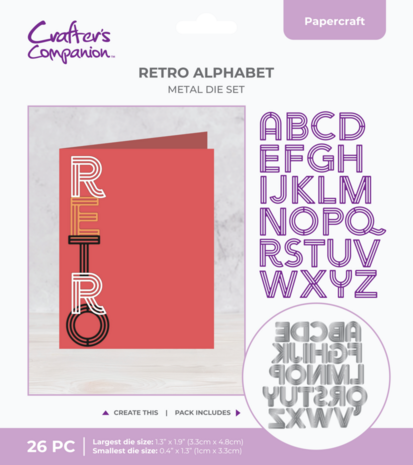 Crafter's Companion Retro Alphabet Dies (CC-MD-RETRO-ALP) Crafter's Companion Retro Alphabet Dies (CC-MD-RETRO-ALP)