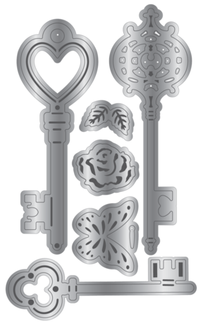 Crafter's Companion Ornate Keys Dies (CC-TOW-MD-ORNKEY) Crafter's Companion Ornate Keys Dies (CC-TOW-MD-ORNKEY)