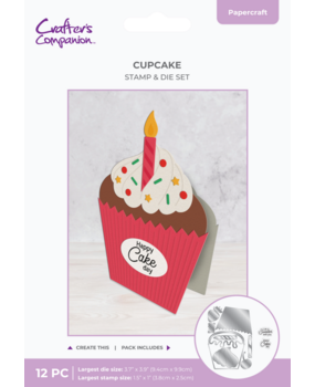 Crafter's Companion Cupcake Stamp & Dies (CC-STD-CUPCK) Crafter's Companion Cupcake Stamp & Dies (CC-STD-CUPCK)