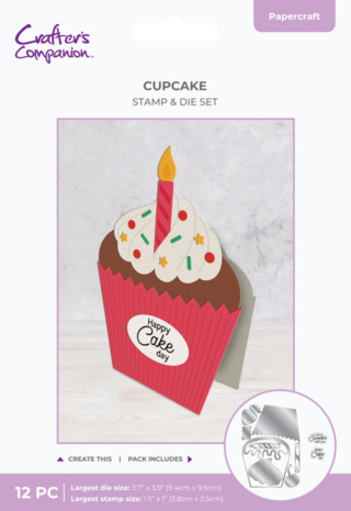 Crafter's Companion Cupcake Stamp & Dies (CC-STD-CUPCK) Crafter's Companion Cupcake Stamp & Dies (CC-STD-CUPCK)