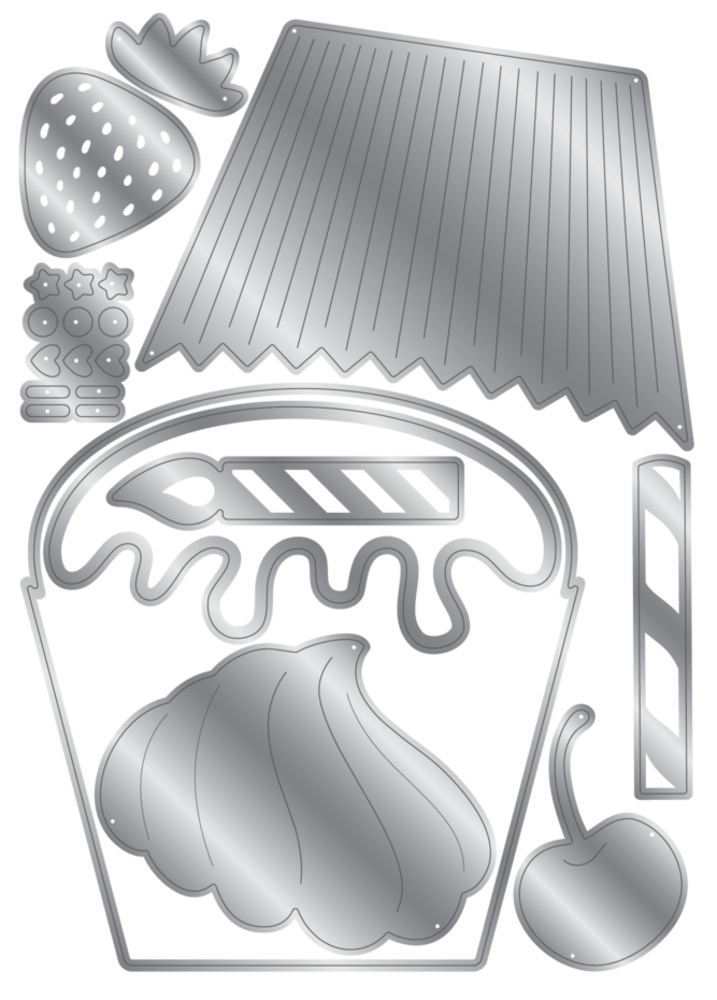 Crafter's Companion Cupcake Stamp & Dies (CC-STD-CUPCK) Crafter's Companion Cupcake Stamp & Dies (CC-STD-CUPCK)
