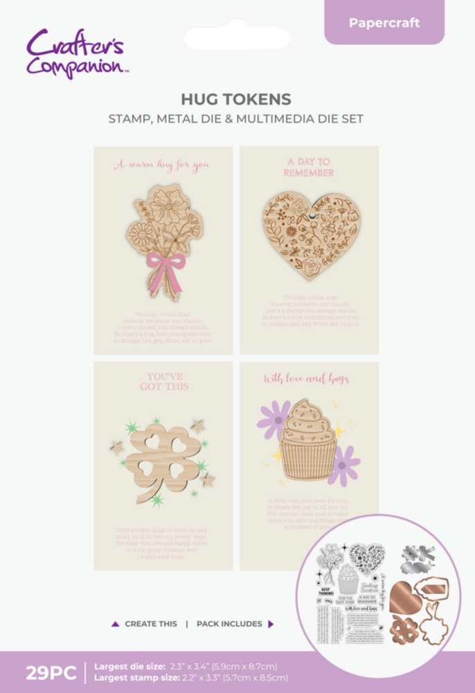 Crafter's Companion Hug Tokens Stamp & Dies (CC-STD-HUG-TOK) Crafter's Companion Hug Tokens Stamp & Dies (CC-STD-HUG-TOK)
