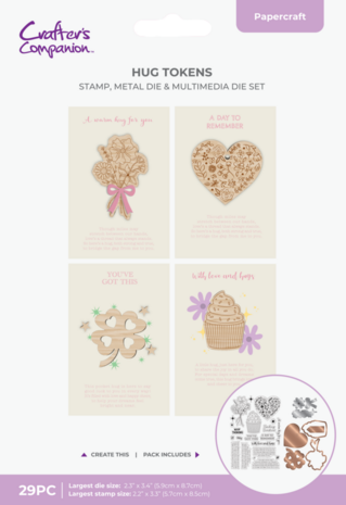 Crafter's Companion Hug Tokens Stamp & Dies (CC-STD-HUG-TOK) Crafter's Companion Hug Tokens Stamp & Dies (CC-STD-HUG-TOK)