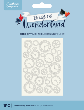 Crafter's Companion Tales of Wonderland 2D Embossing Folder Cogs of Time (CC-TOW-EF5-COT) Crafter's Companion Tales of Wonderland 2D Embossing Folder Cogs of Time (CC-TOW-EF5-COT)