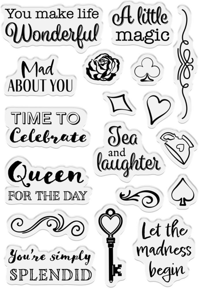 Crafter's Companion Tales of Wonderland Clear Stamps Sentiments (CC-TOW-STP-SENT)
