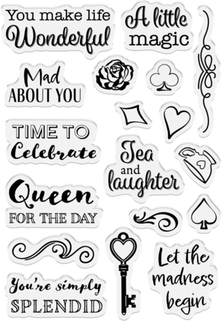 Crafter's Companion Tales of Wonderland Clear Stamps Sentiments (CC-TOW-STP-SENT)