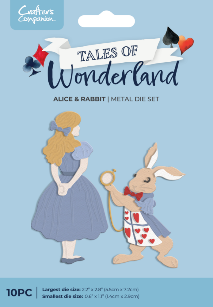 Crafter's Companion Tales of Wonderland Dies Alice & Rabbit (CC-TOW-MD-ALRAB)