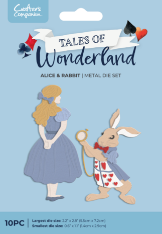 Crafter's Companion Tales of Wonderland Dies Alice & Rabbit (CC-TOW-MD-ALRAB)