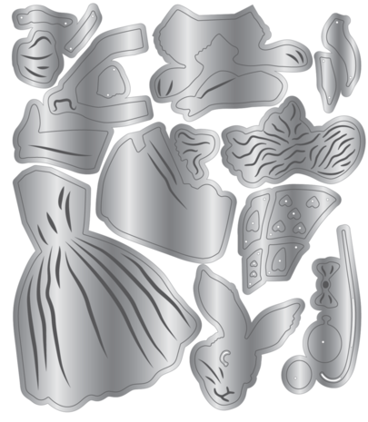 Crafter's Companion Tales of Wonderland Dies Alice & Rabbit (CC-TOW-MD-ALRAB)