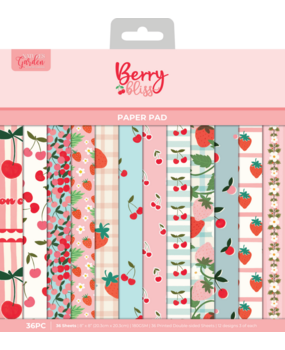 Crafter's Companion Berry Bliss 8x8 Inch Paper Pad (NG-BB-PAD8-BB) Crafter's Companion Berry Bliss 8x8 Inch Paper Pad (NG-BB-PAD8-BB)