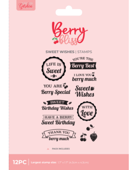 Crafter's Companion Berry Bliss Clear Stamps Sweet Wishes (NG-BB-STP-SWWI) Crafter's Companion Berry Bliss Clear Stamps Sweet Wishes (NG-BB-STP-SWWI)