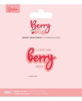 Crafter's Companion Berry Bliss Stamp & Die Berry Sentiment (NG-BB-STD-BESE) Crafter's Companion Berry Bliss Stamp & Die Berry Sentiment (NG-BB-STD-BESE)