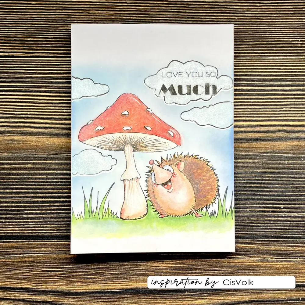 Vaessen Creative Hello Autunm A6 Clear Stamps Hedgy by Carla Creates (CAR0502)