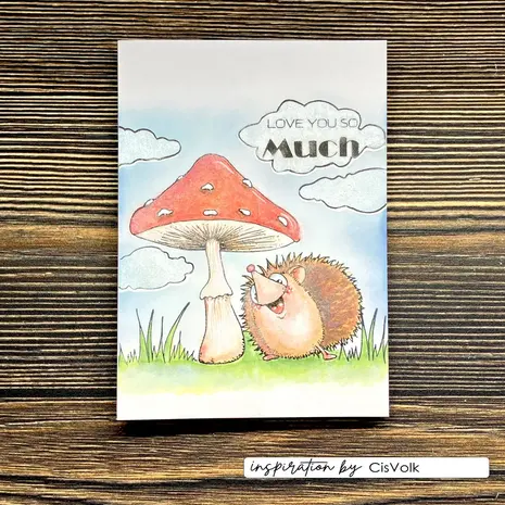 Vaessen Creative Hello Autunm A6 Clear Stamps Hedgy by Carla Creates (CAR0502)