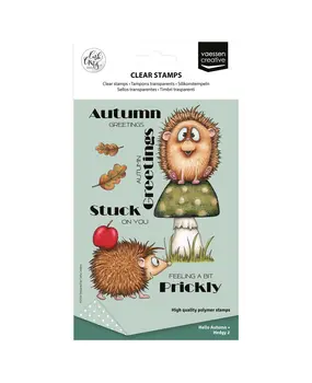 Vaessen Creative Hello Autunm A6 Clear Stamps Hedgy 2 by Carla Creates (CAR0503) Vaessen Creative Hello Autunm A6 Clear Stamps Hedgy 2 by Carla Creates (CAR0503)