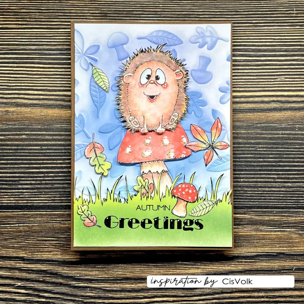 Vaessen Creative Hello Autunm A6 Clear Stamps Hedgy 2 by Carla Creates (CAR0503) Vaessen Creative Hello Autunm A6 Clear Stamps Hedgy 2 by Carla Creates (CAR0503)