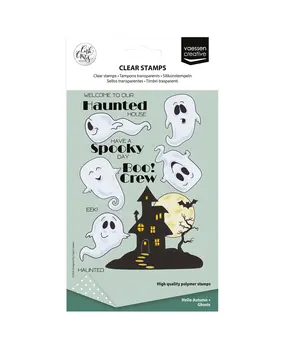Vaessen Creative Hello Autunm A6 Clear Stamps Ghosts by Carla Creates (CAR0504)