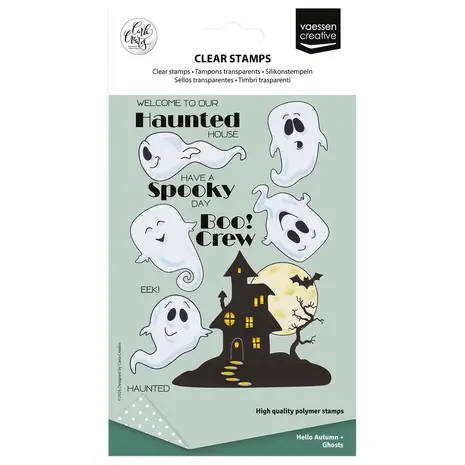 Vaessen Creative Hello Autunm A6 Clear Stamps Ghosts by Carla Creates (CAR0504)
