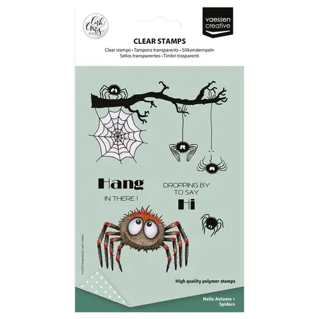 Vaessen Creative Hello Autunm A6 Clear Stamps Spiders by Carla Creates (CAR0506) Vaessen Creative Hello Autunm A6 Clear Stamps Spiders by Carla Creates (CAR0506)