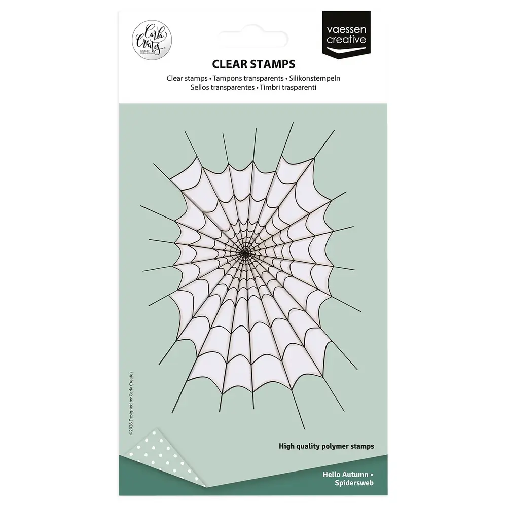 Vaessen Creative Hello Autunm A6 Clear Stamps Spiderweb by Carla Creates (CAR0507) Vaessen Creative Hello Autunm A6 Clear Stamps Spiderweb by Carla Creates (CAR0507)