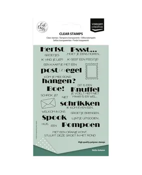 Vaessen Creative Hello Autunm A6 Clear Stamps Tekst by Carla Creates (CAR0508) Vaessen Creative Hello Autunm A6 Clear Stamps Tekst by Carla Creates (CAR0508)
