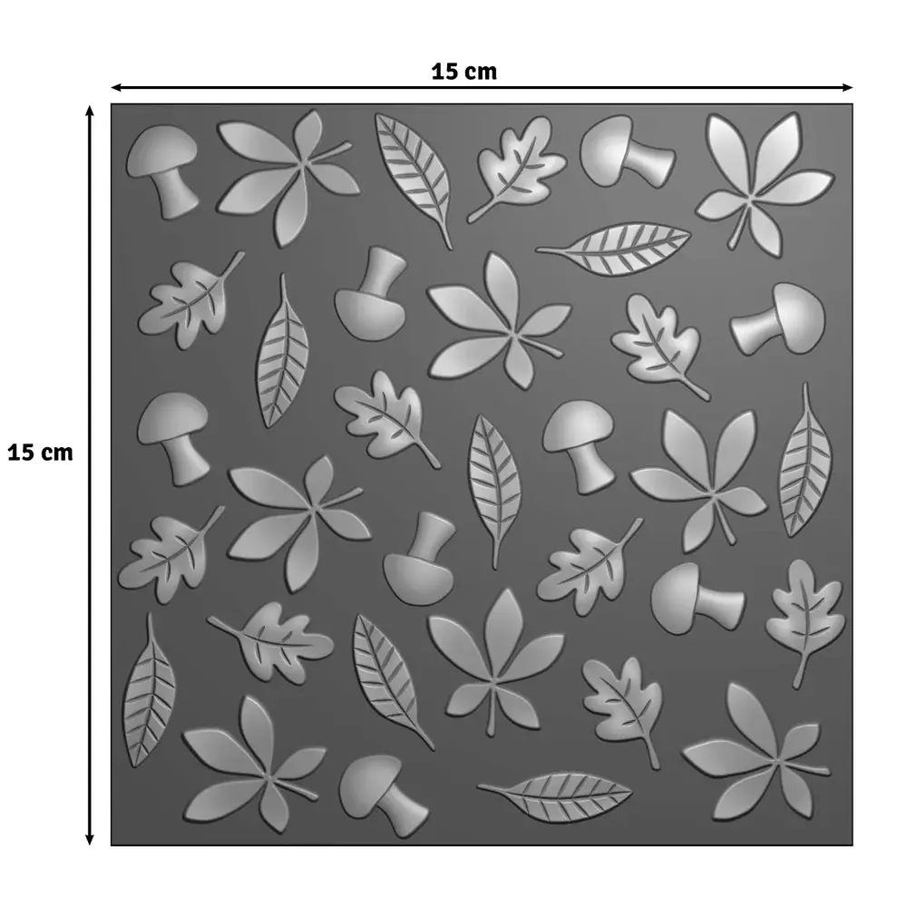 Vaessen Creative Hello Autumn 6x6 Inch Embossing Folder Leaves by Carla Creates (CAR0509) Vaessen Creative Hello Autumn 6x6 Inch Embossing Folder Leaves by Carla Creates (CAR0509)