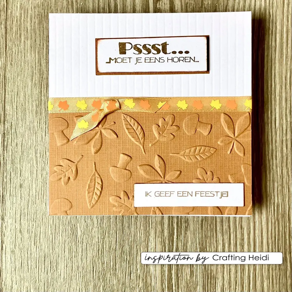 Vaessen Creative Hello Autumn 6x6 Inch Embossing Folder Leaves by Carla Creates (CAR0509) Vaessen Creative Hello Autumn 6x6 Inch Embossing Folder Leaves by Carla Creates (CAR0509)