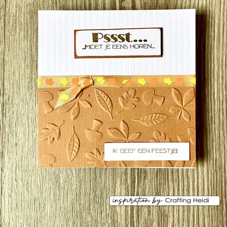 Vaessen Creative Hello Autumn 6x6 Inch Embossing Folder Leaves by Carla Creates (CAR0509) Vaessen Creative Hello Autumn 6x6 Inch Embossing Folder Leaves by Carla Creates (CAR0509)