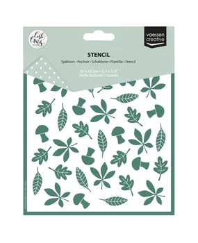 Vaessen Creative Hello Autumn 6x6 Inch Stencil Leaves by Carla Creates (CAR0510) Vaessen Creative Hello Autumn 6x6 Inch Stencil Leaves by Carla Creates (CAR0510)