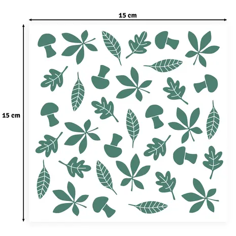 Vaessen Creative Hello Autumn 6x6 Inch Stencil Leaves by Carla Creates (CAR0510) Vaessen Creative Hello Autumn 6x6 Inch Stencil Leaves by Carla Creates (CAR0510)
