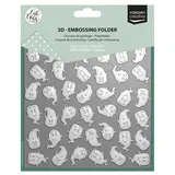 Vaessen Creative Hello Autumn 6x6 Inch Embossing Folder Ghosts by Carla Creates (CAR0511)