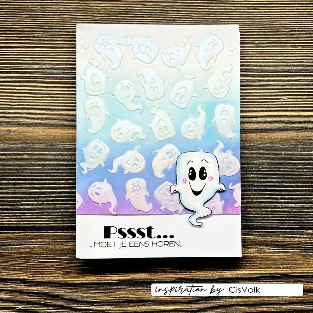 Vaessen Creative Hello Autumn 6x6 Inch Embossing Folder Ghosts by Carla Creates (CAR0511)