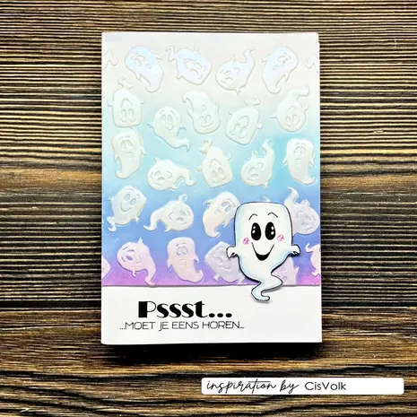 Vaessen Creative Hello Autumn 6x6 Inch Embossing Folder Ghosts by Carla Creates (CAR0511)