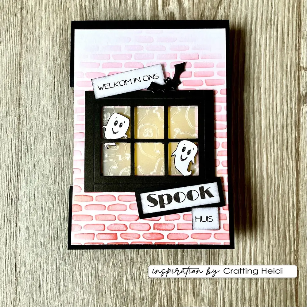 Vaessen Creative Hello Autumn 6x6 Inch Embossing Folder Ghosts by Carla Creates (CAR0511)