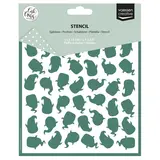 Vaessen Creative Hello Autumn 6x6 Inch Stencil Ghosts by Carla Creates (CAR0512)