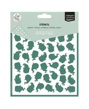 Vaessen Creative Hello Autumn 6x6 Inch Stencil Ghosts by Carla Creates (CAR0512)
