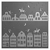 Vaessen Creative Sinterklaas 3D Embossing Folder + Stencil Over de Daken (3625-0405)