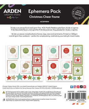 Arden Creative Studio Christmas Cheer Ephemera Pack Frame (ACSEP0014) Arden Creative Studio Christmas Cheer Ephemera Pack Frame (ACSEP0014)