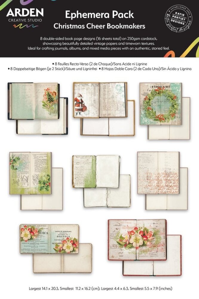 Arden Creative Studio Christmas Cheer Ephemera Pack Bookmakers (ACSEP0016)