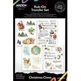 Arden Creative Studio Christmas Cheer 6x8 Inch Rub-On Transfer Set (ACSRO0011)