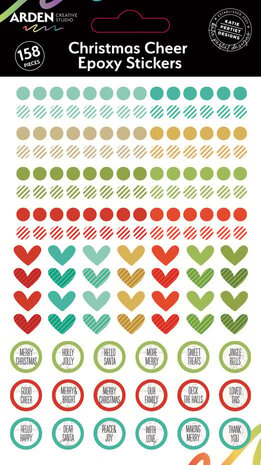 Arden Creative Studio Christmas Cheer Epoxy Stickers (ACSES0002) Arden Creative Studio Christmas Cheer Epoxy Stickers (ACSES0002)