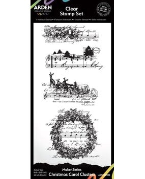 Arden Creative Studio Christmas Cheer Christmas Carol Clusters 4x8 Inch Clear Stamp Set (ACSCD0032) Arden Creative Studio Christmas Cheer Christmas Carol Clusters 4x8 Inch Clear Stamp Set (ACSCD0032)