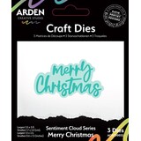 Arden Creative Studio Christmas Cheer Sentiment Cloud Merry Christmas Die Set (ACSCD0032)