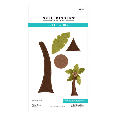 Spellbinders 3D Felt Décor Summer Palm Tree Dies (S5-755) Spellbinders 3D Felt Décor Summer Palm Tree Dies (S5-755)