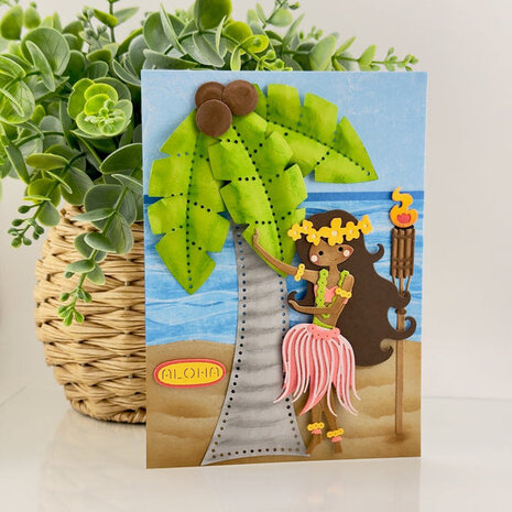Spellbinders 3D Felt Décor Summer Palm Tree Dies (S5-755) Spellbinders 3D Felt Décor Summer Palm Tree Dies (S5-755)