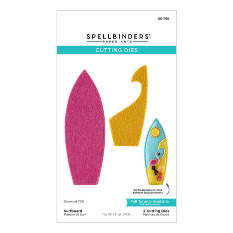 Spellbinders 3D Felt Décor Surfboard Dies (S5-756) Spellbinders 3D Felt Décor Surfboard Dies (S5-756)